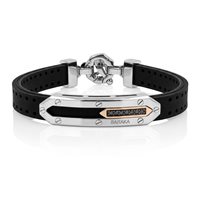 Pulsera Baraka Hombre in Acero Diamante Black BR373741RODN190012